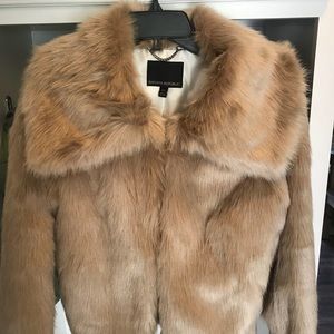 NWT Banana Republic faux fur jacket. Size XS